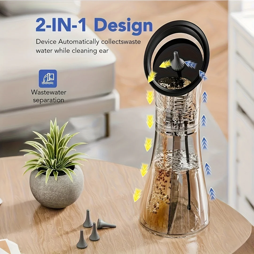 Ear Wax Remover Electric Cleaner USB Rechargeable Water System