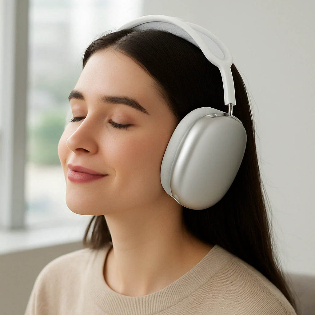 Headphones Wireless Noise Cancelling Over Ear Bluetooth Audio