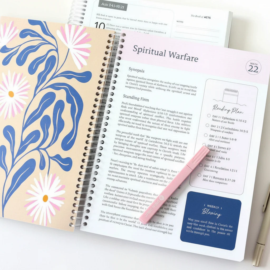 Planner Spiral Bound Undated Weekly Monthly Paper Planner