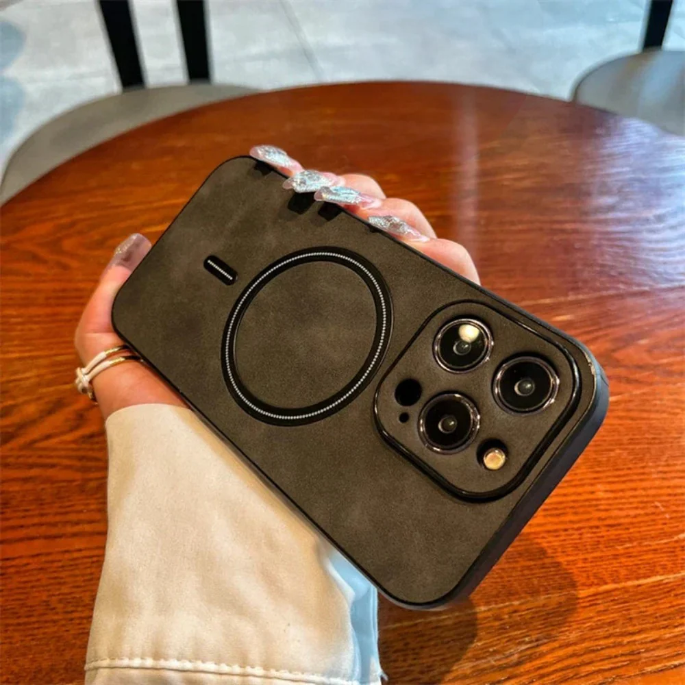 Phone Case MagSafe Magnetic Textured Slim Cover