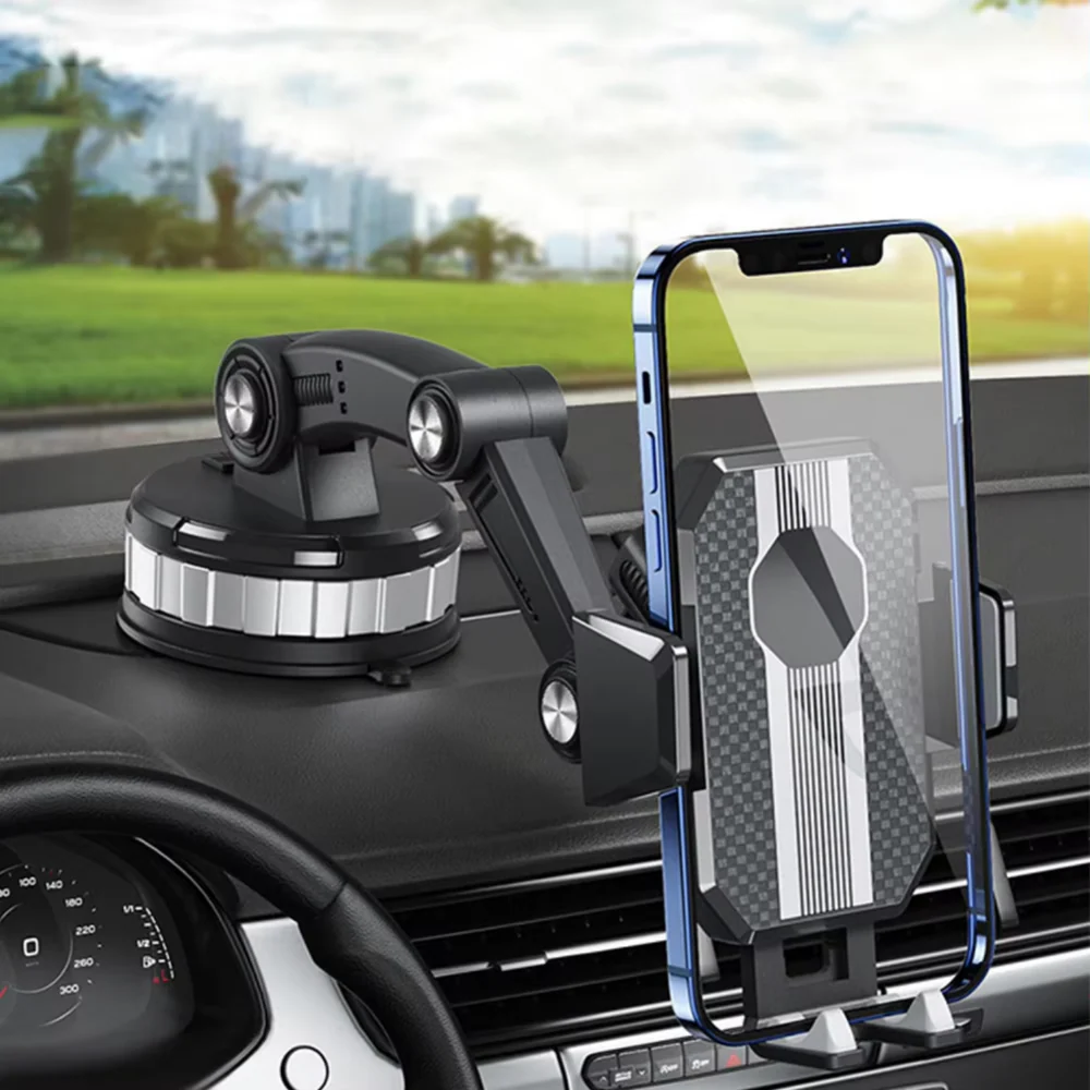 Phone Holder Car Suction Adjustable Mount Design
