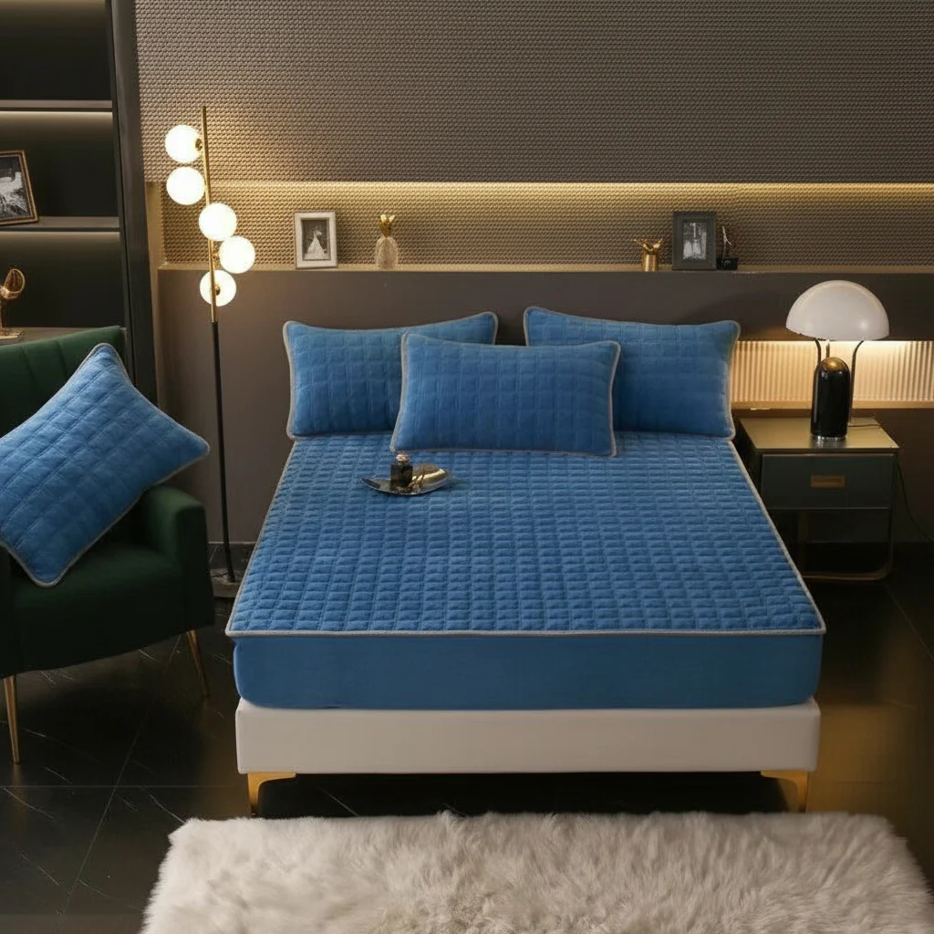 Bed Sheets Fitted Sheet Soft Breathable Mattress Cover