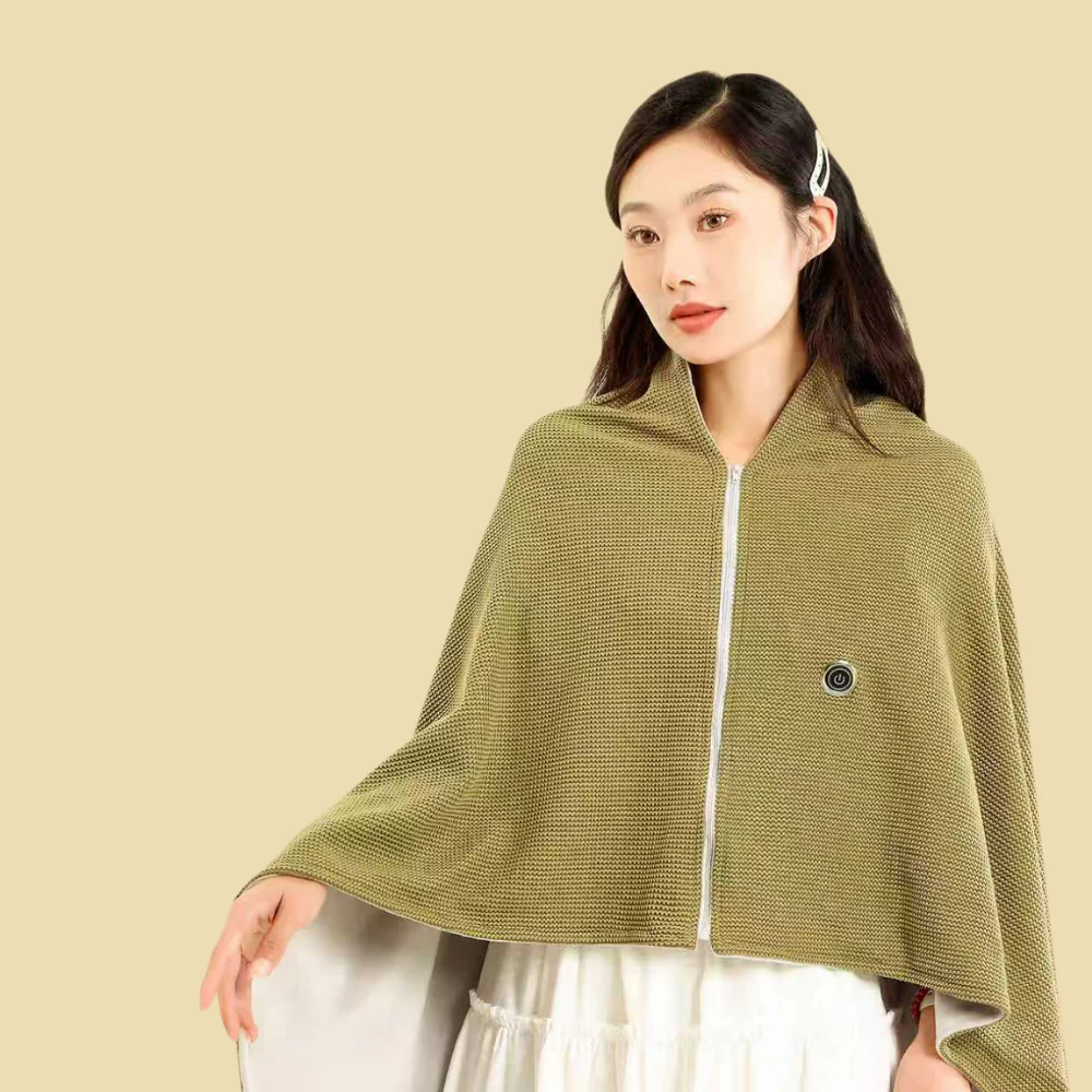Electric Heated Blanket Wearable USB Warm Shawl Wrap