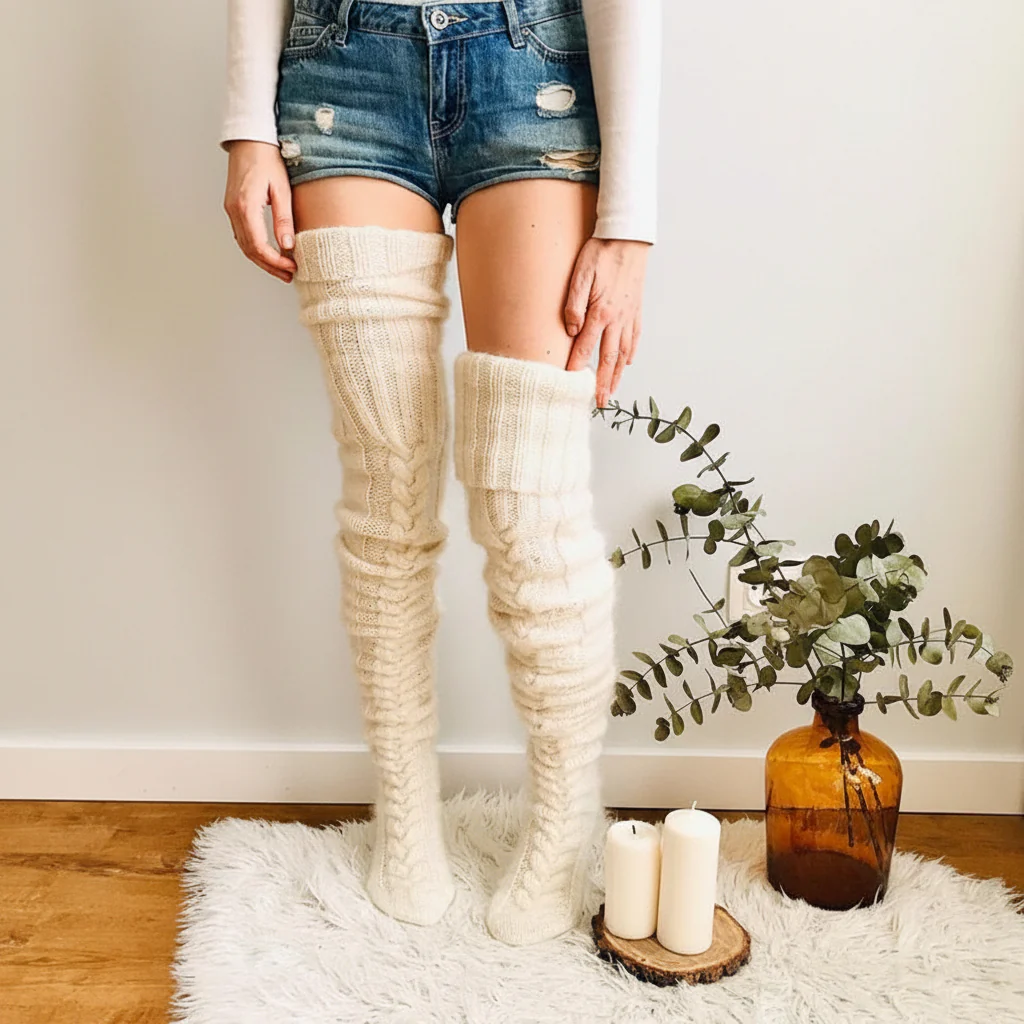 Knee High Socks Warm Winter Comfort Stockings