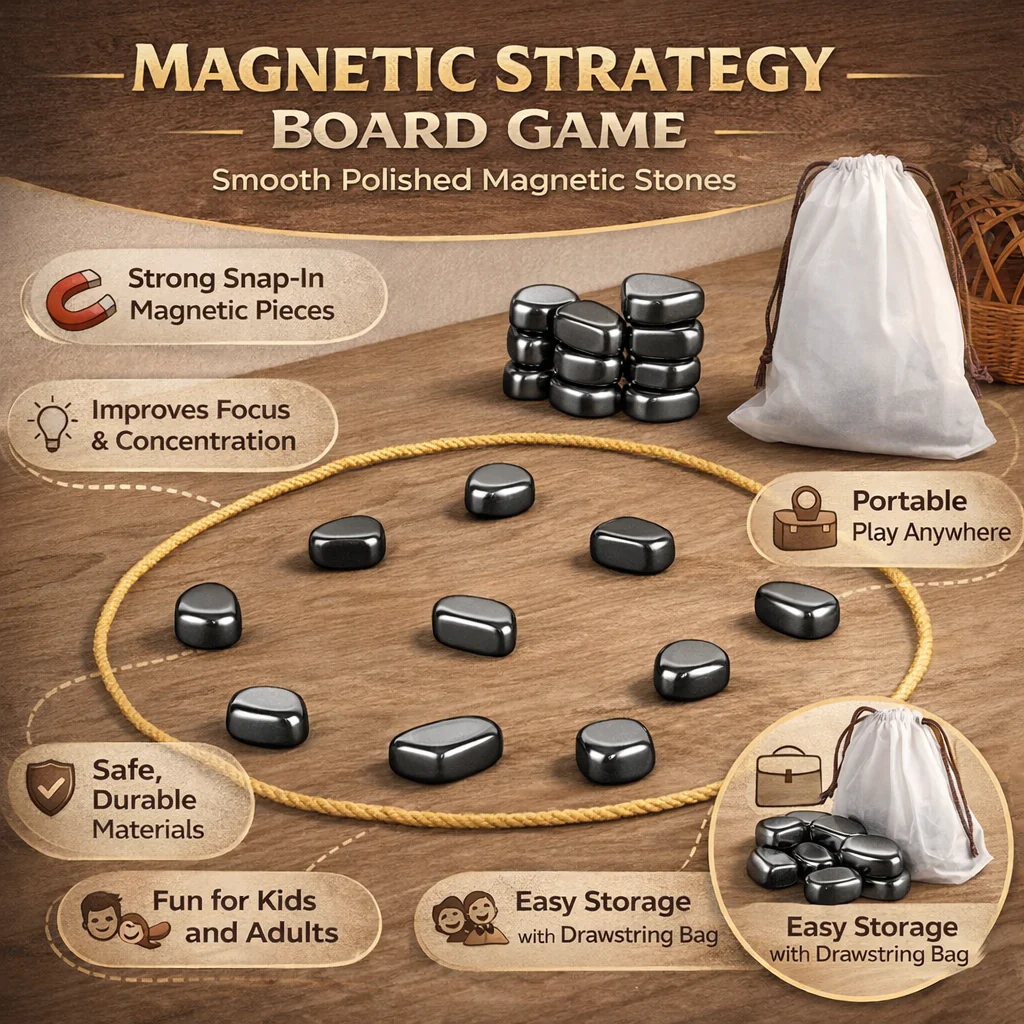 Magnetic Strategy Board Game Family Fun Focus