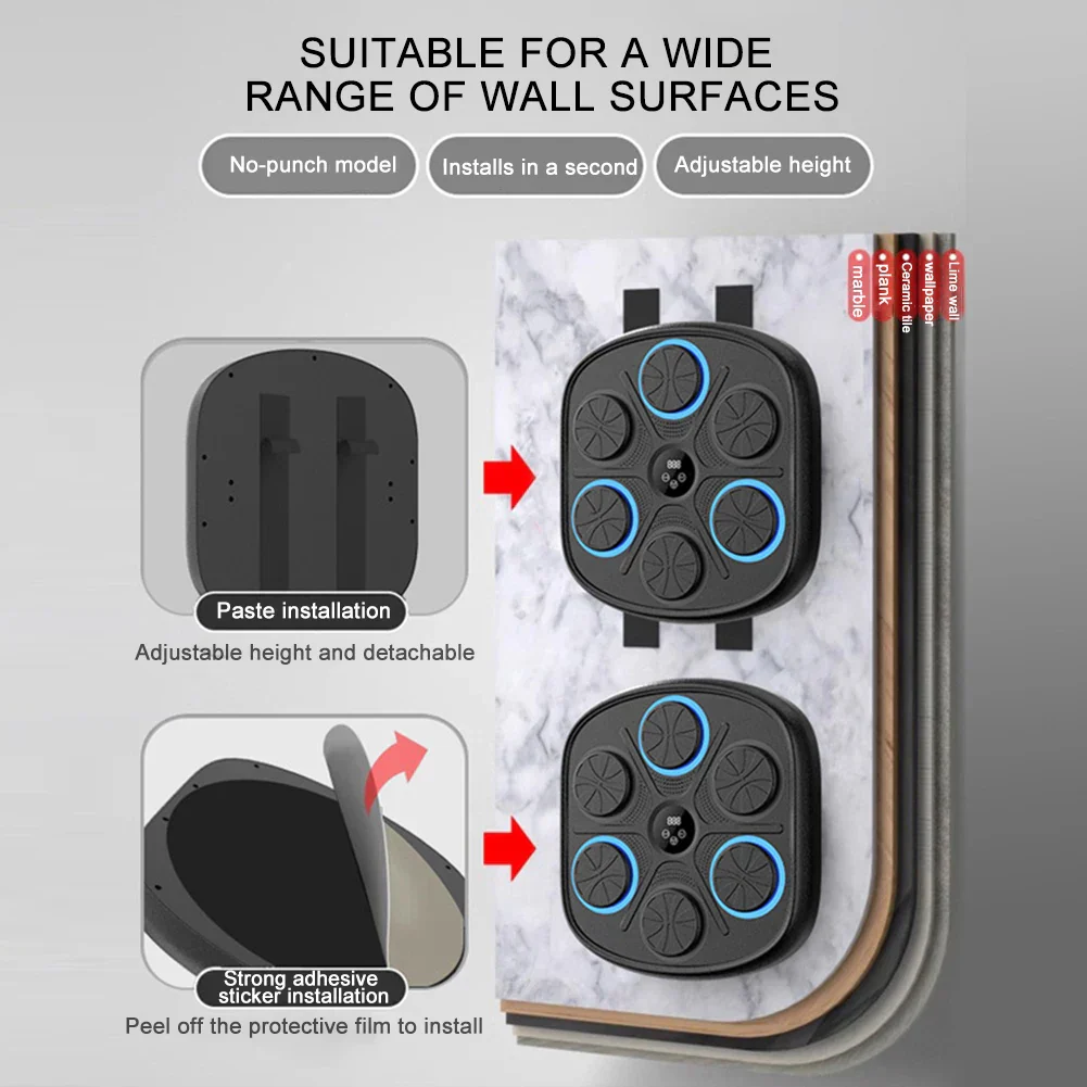 Wall Boxing Trainer Interactive Reaction Speed Training Pad