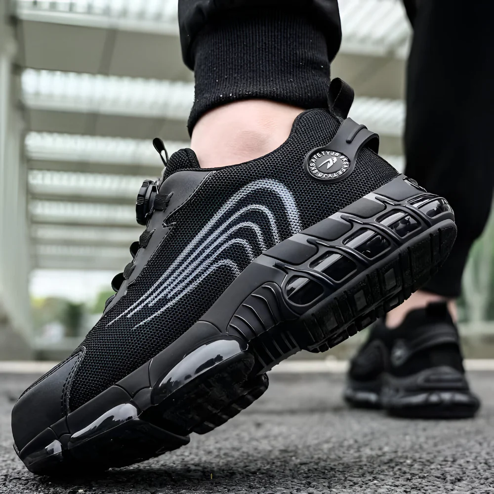 Men's Safety Shoes Steel Toe Slip Resistant Work Footwear