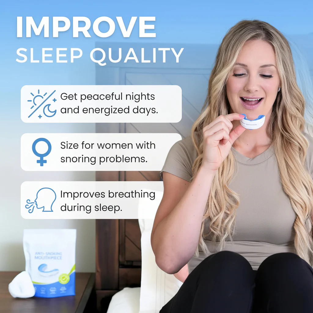 Sleep Aid Anti Snoring Mouthpiece Adjustable Oral Device