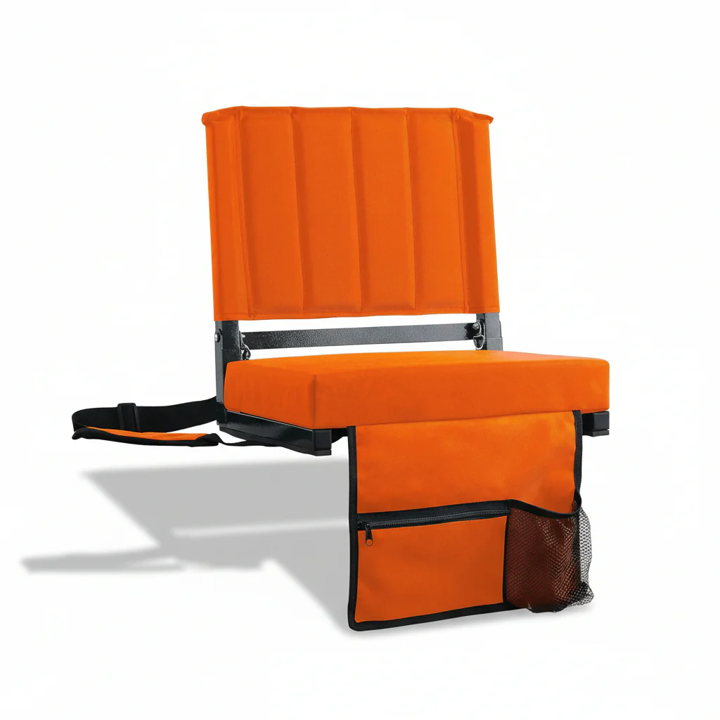 Stadium Seat Padded Folding Bleacher Chair Backrest