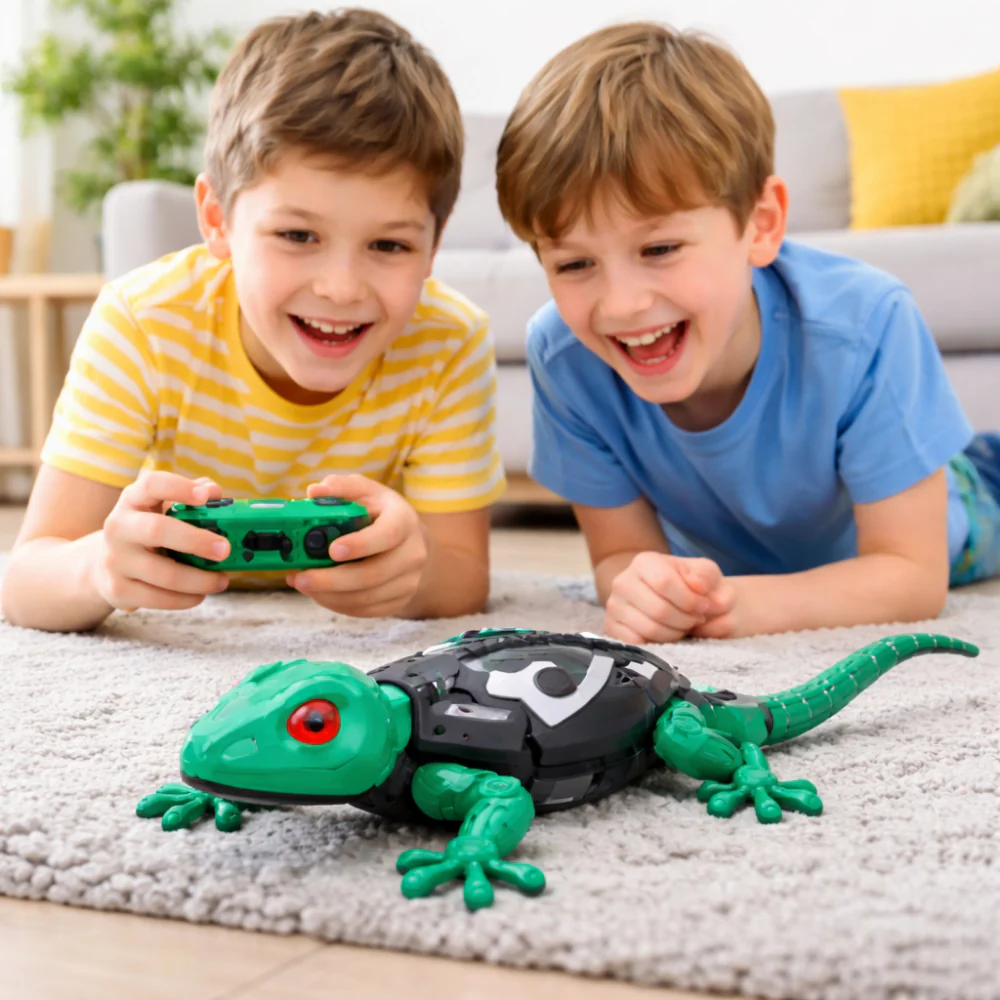 Kids Toy Remote Control Lizard Wall Climbing Action Design
