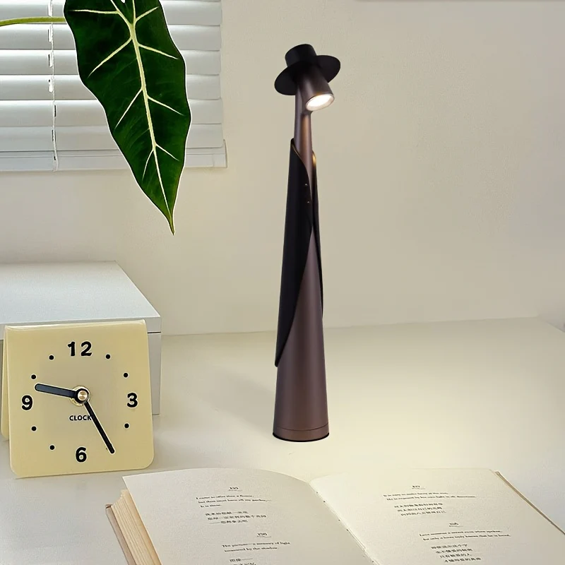 Modern Rechargeable LED Hat Lamp | Creative Touch Desk Light
