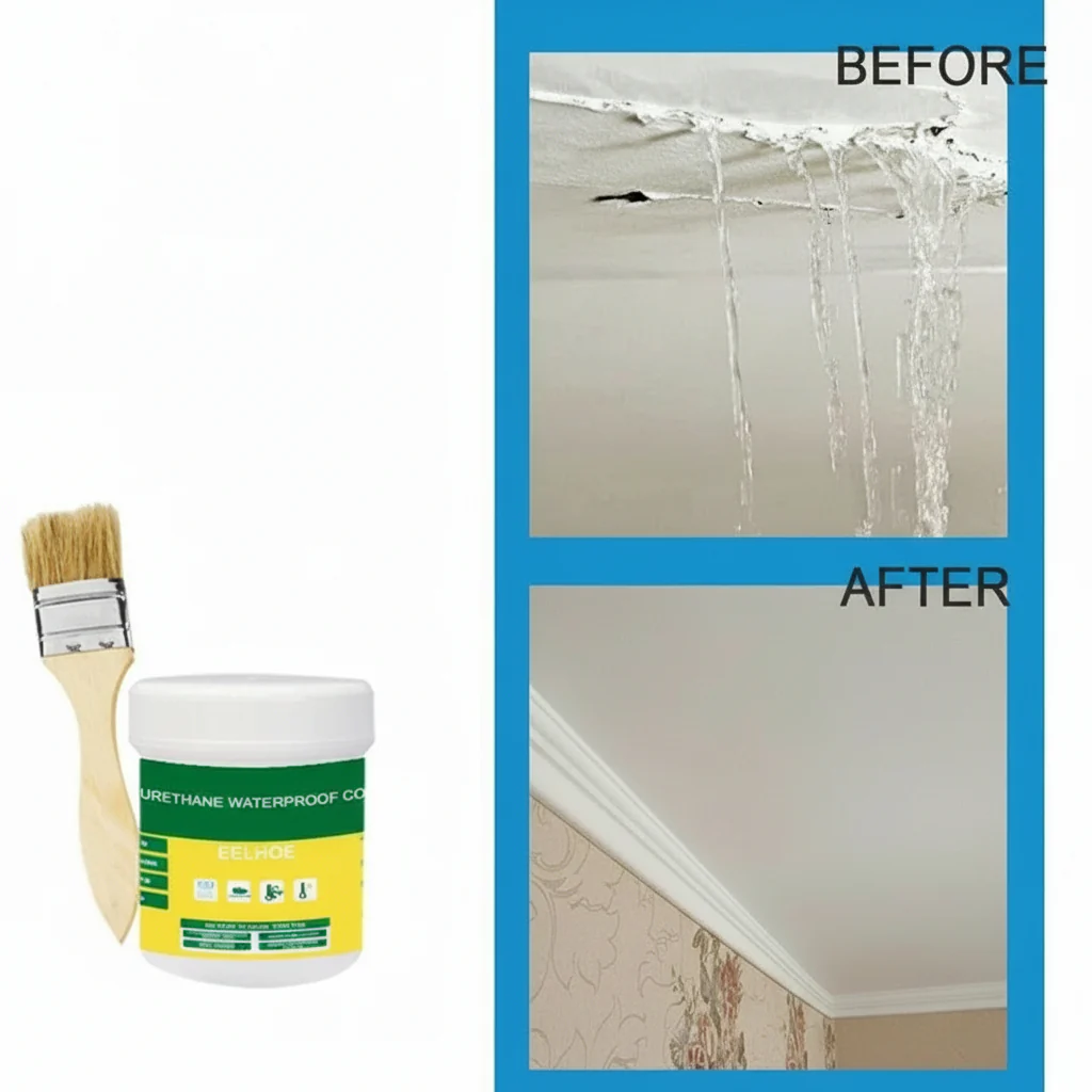 Waterproof Leak Sealing Adhesive Cracks Surfaces