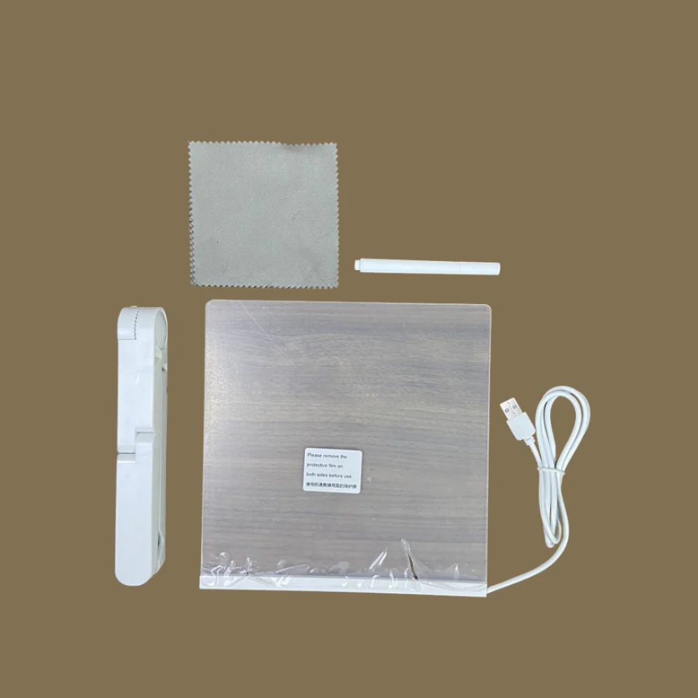 Drawing Writing Board LED Light Kids Creative Surface