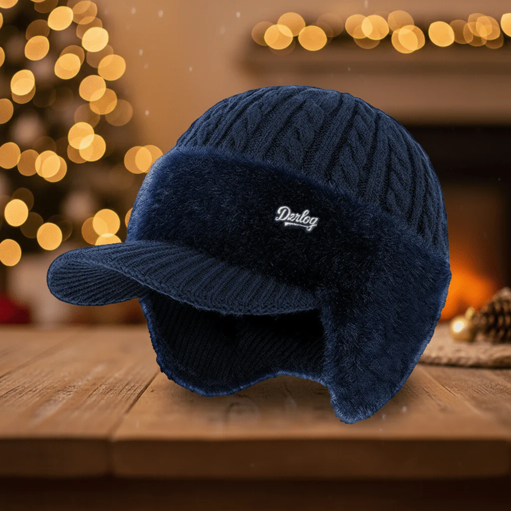 Winter Hat Trapper Ear Protection Windproof Fur Lined Cap