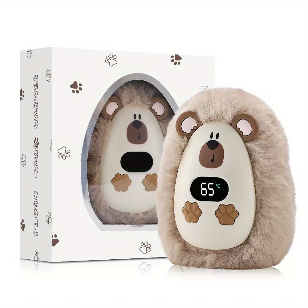 Hand Warmers Rechargeable Plush Pocket Heater With LCD Display