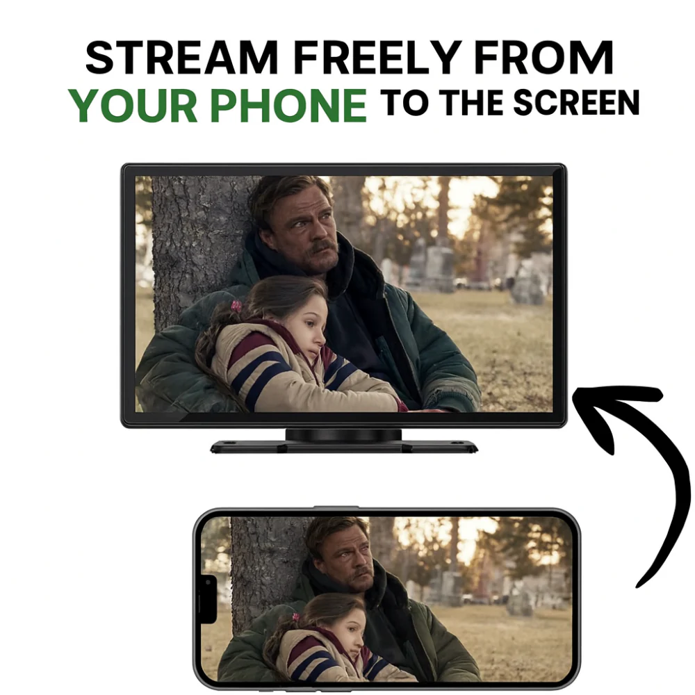 Car Adapter Wireless Touchscreen CarPlay Android Auto Display