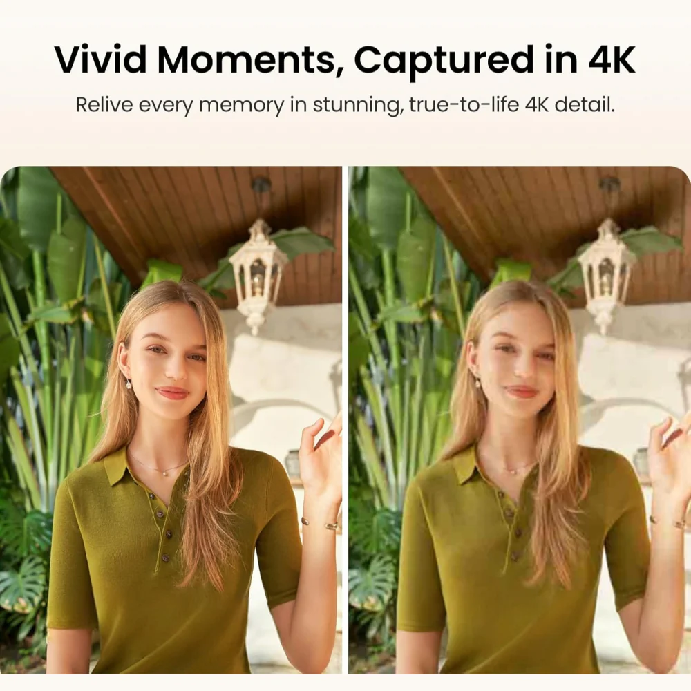 Pocket Camera 4K Gimbal Stabilizer Touch Screen Video Camera