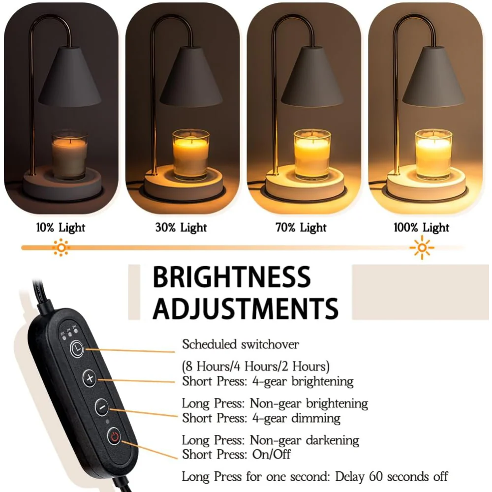 Candle Lamp Electric Wax Melting Table Light