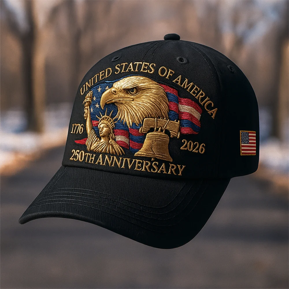 Men’s Veterans Baseball Cap Embroidered Eagle Hat