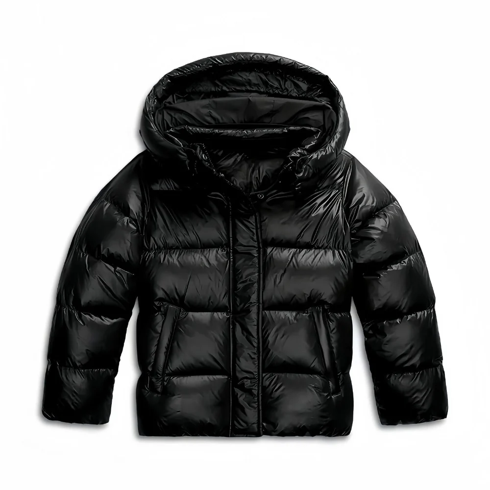 Women's Puffer Jacket Warm Insulated Hooded Winter Coat