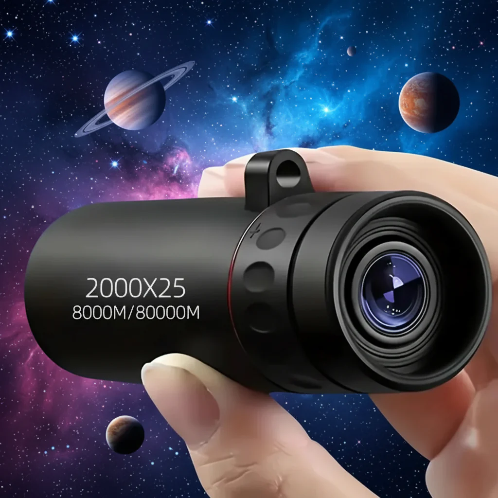 Monocular Telescope HD 2000x25 Compact Zoom Outdoor Viewing