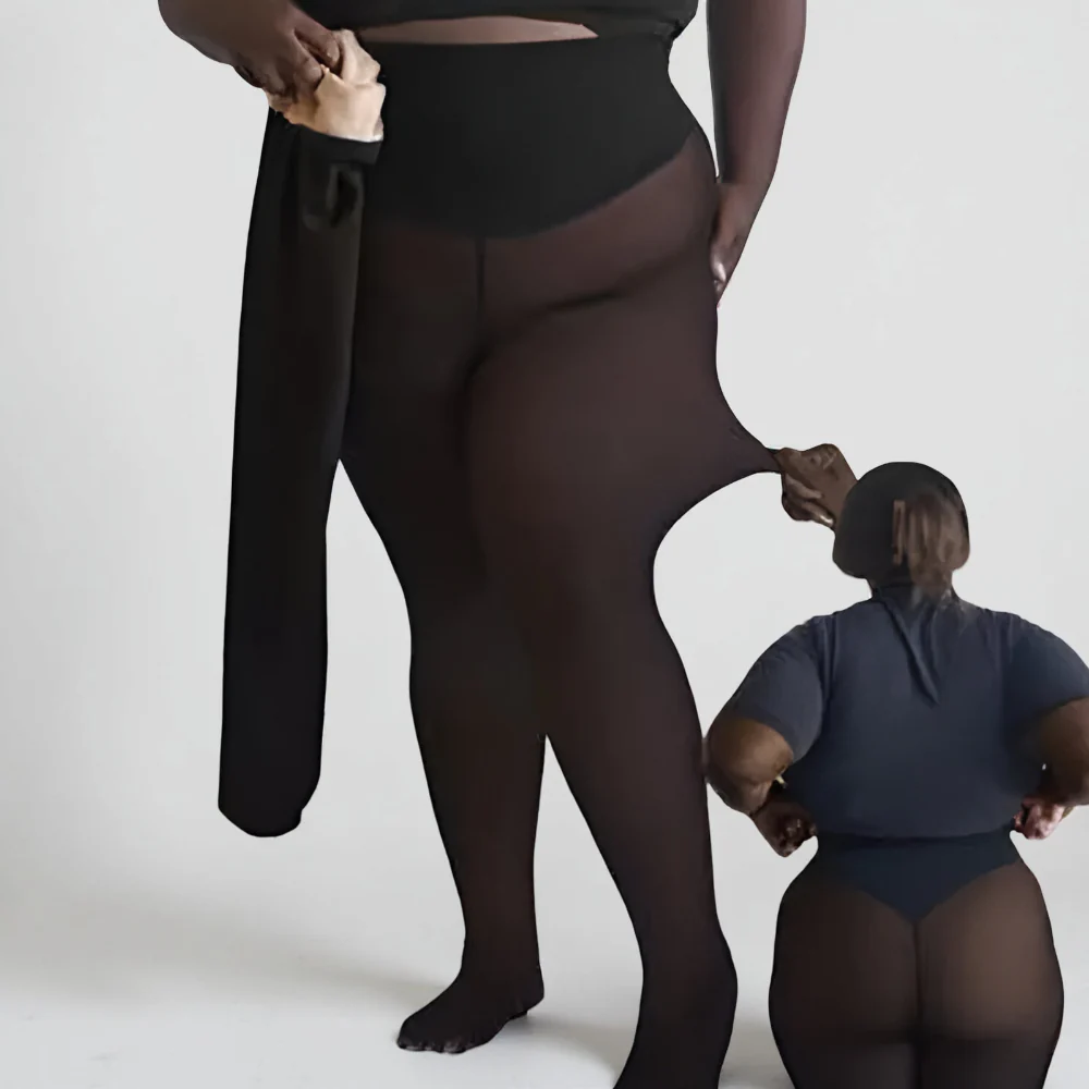 Leggings Thermal Tights Sheer Look Winter Lined Leggings