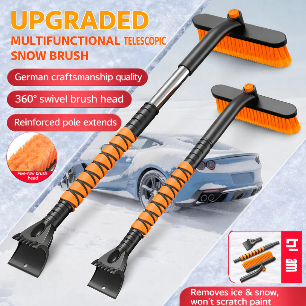 Ice Scraper Snow Brush Car Windshield Tool