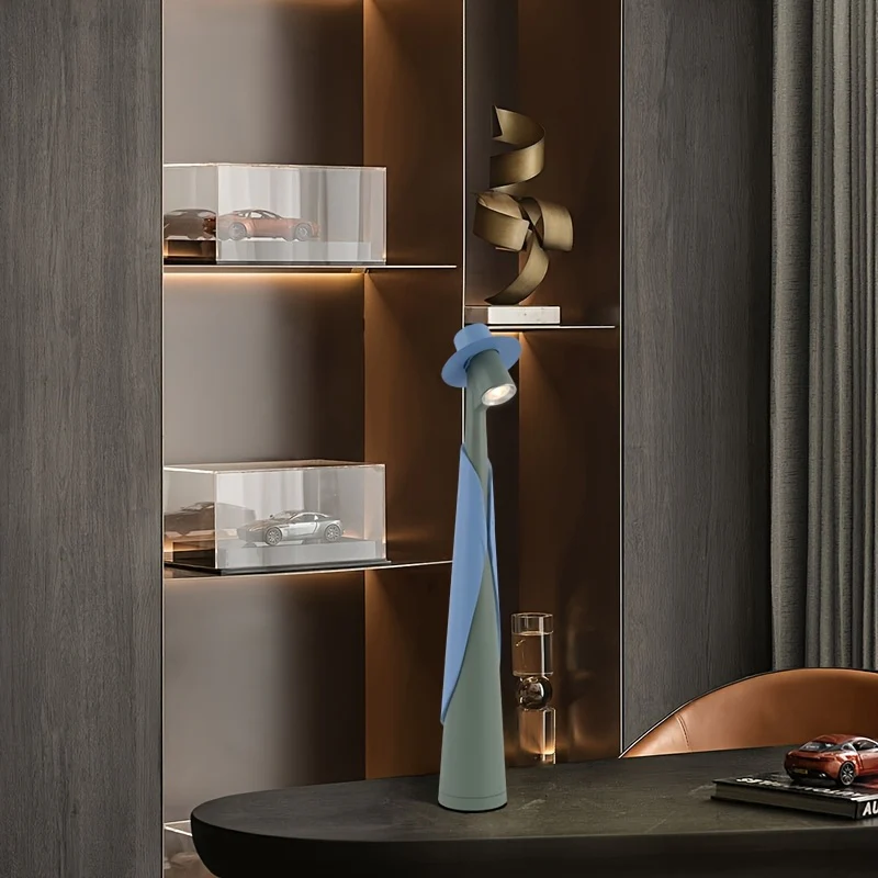 Modern Rechargeable LED Hat Lamp | Creative Touch Desk Light