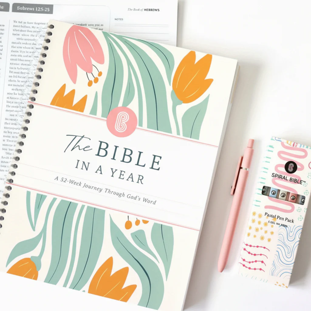 Planner Spiral Bound Undated Weekly Monthly Paper Planner