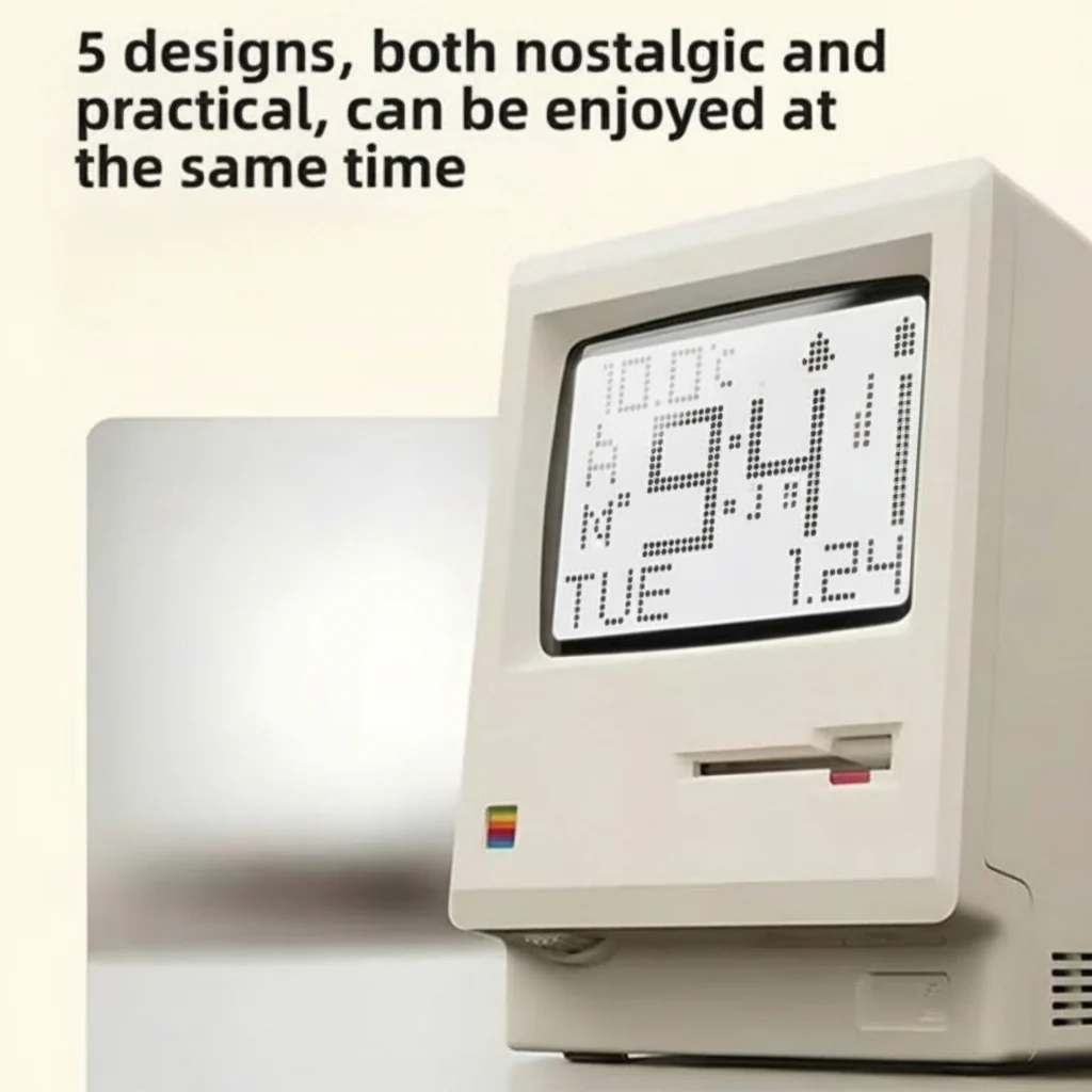 Night Light Retro Computer Luminous Plastic Desk Lamp