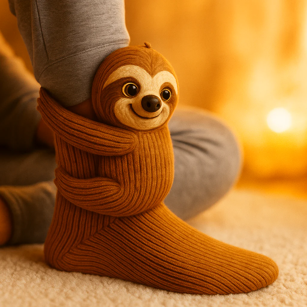 Socks Winter Plush Animal Slipper Style Footwear