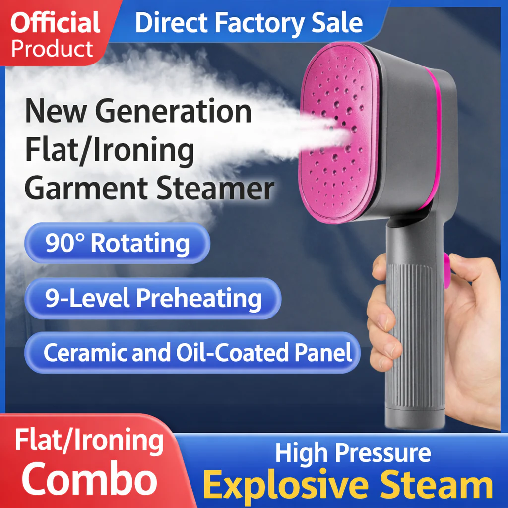 Garment Steamer Handheld Travel Fabric Care Tool