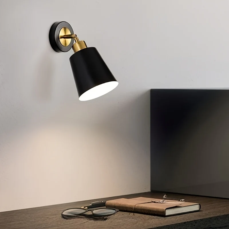 Modern Metal Wall Sconce Light | Adjustable Bedroom & Living Room Lamp