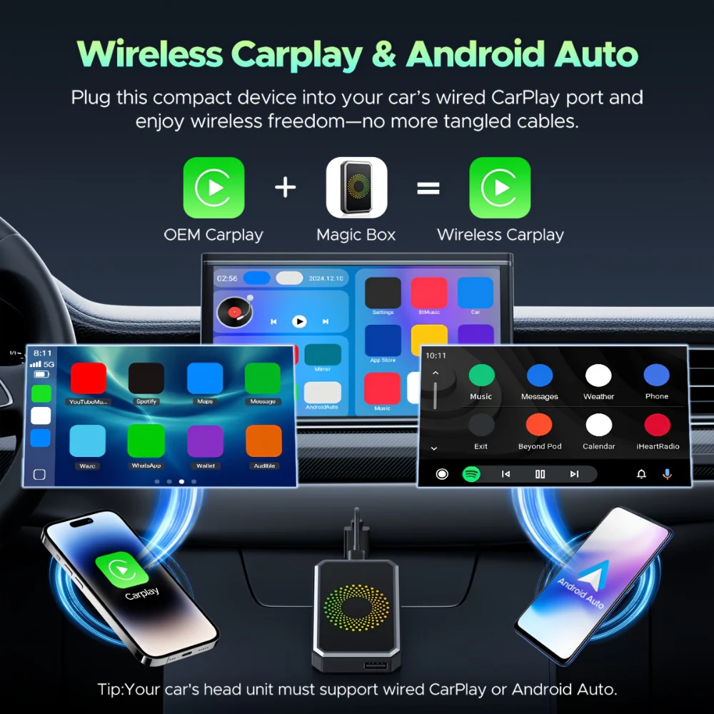 Car Adapter Wireless Media Streaming Auto Display Box