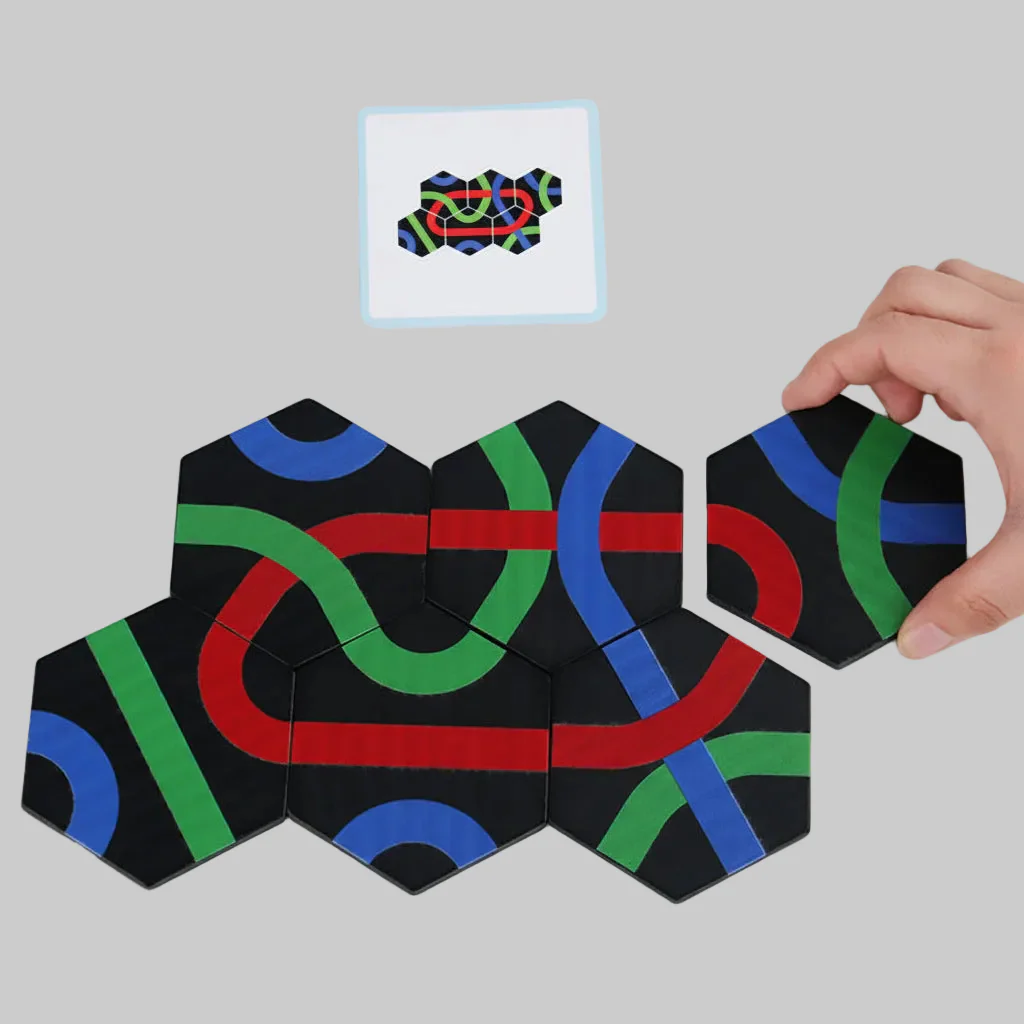 Puzzle Game Logic Board Kids Educational Path Toy