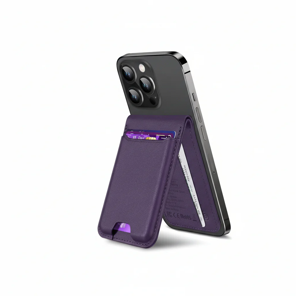 Phone Wallet Magnetic Stand Find My Tracking Card Holder