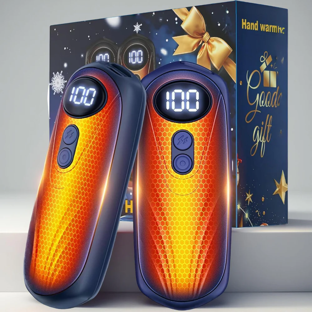 Hand Warmers Rechargeable LED Pocket Heater Set