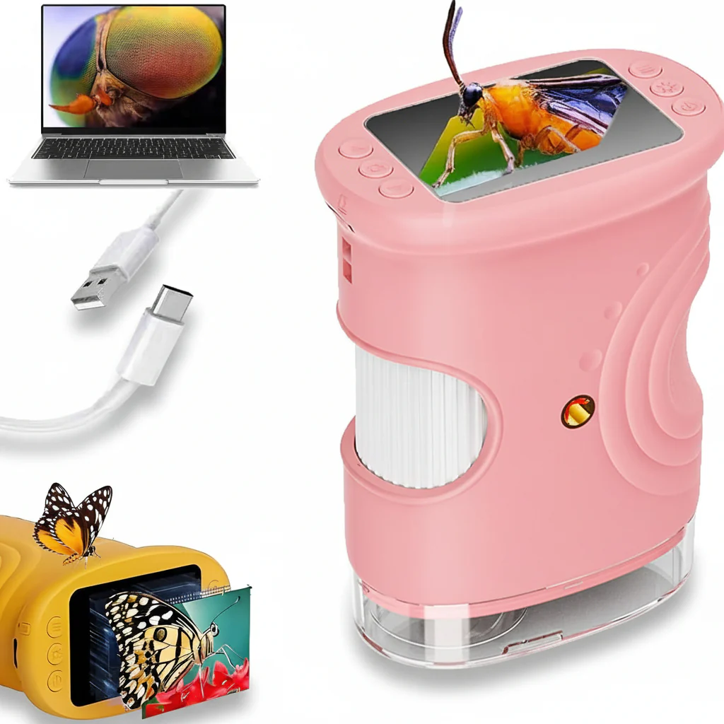 Digital Microscope Portable Handheld 1000x LED Learning Camera