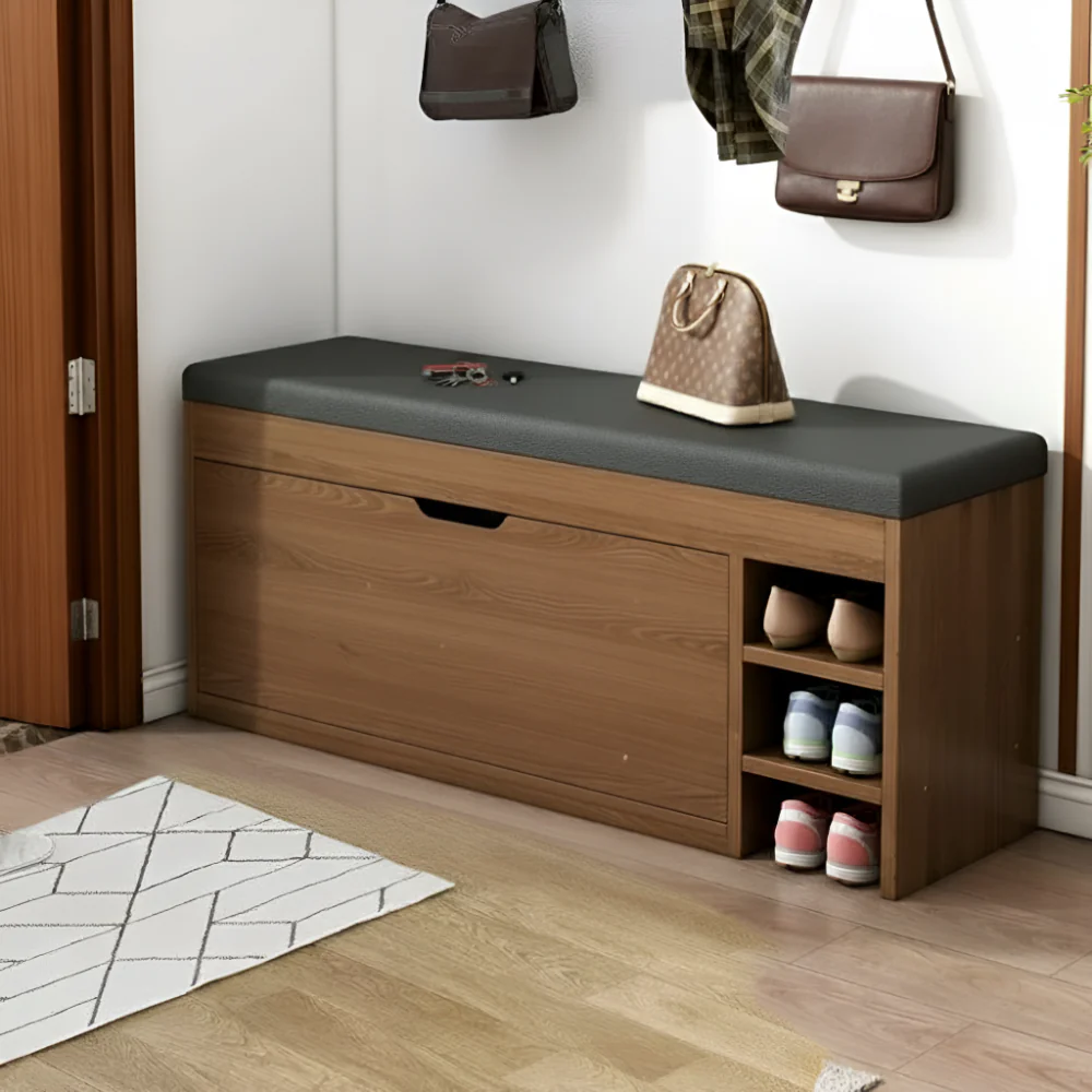 Shoe Rack Bench Storage Cabinet Fold Design
