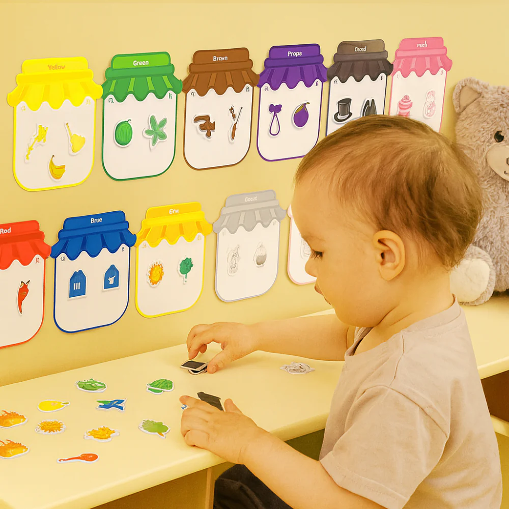 Toy Magnetic Sticker Color Sorting Board Learning Set