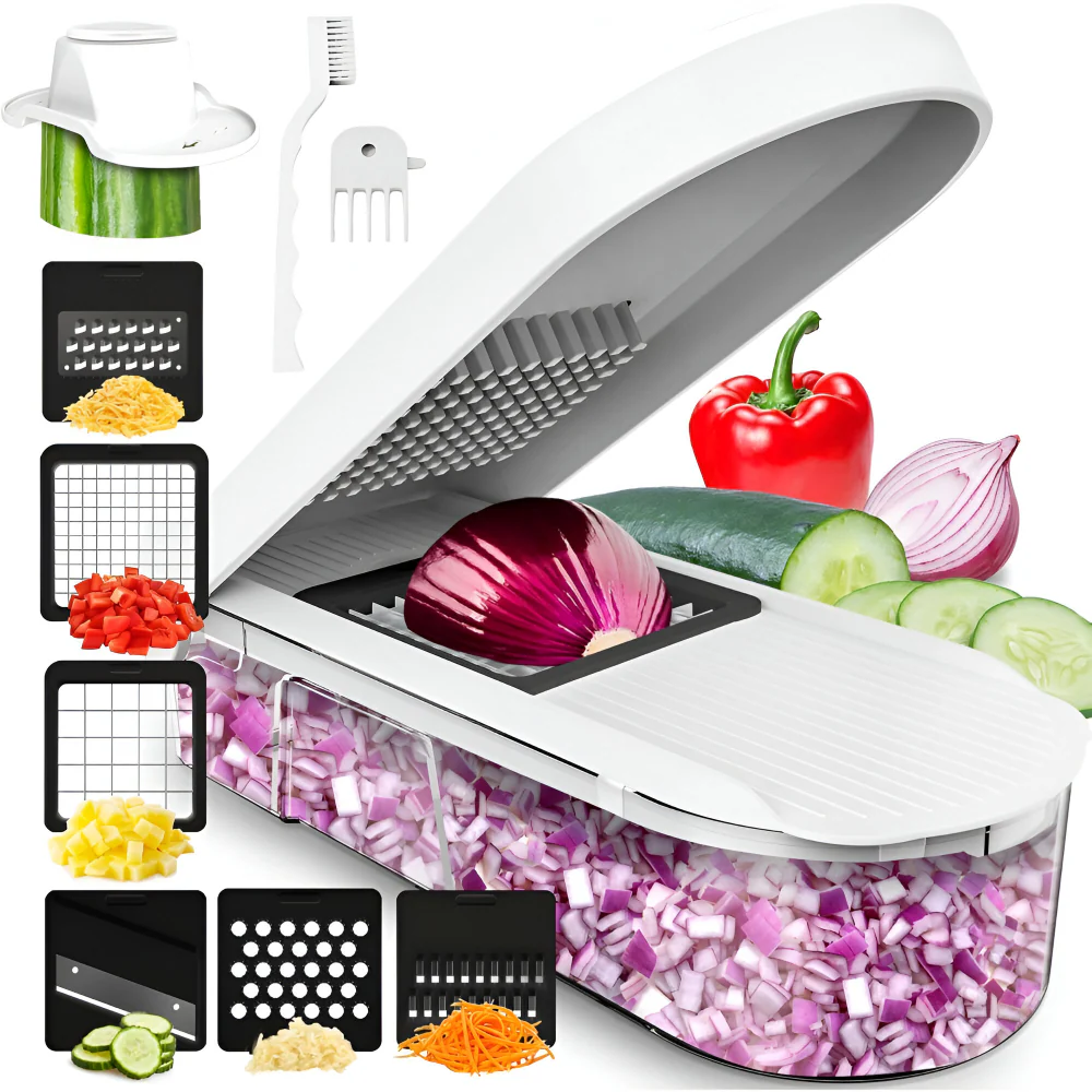 Vegetable Chopper Manual Food Prep Cutter Set