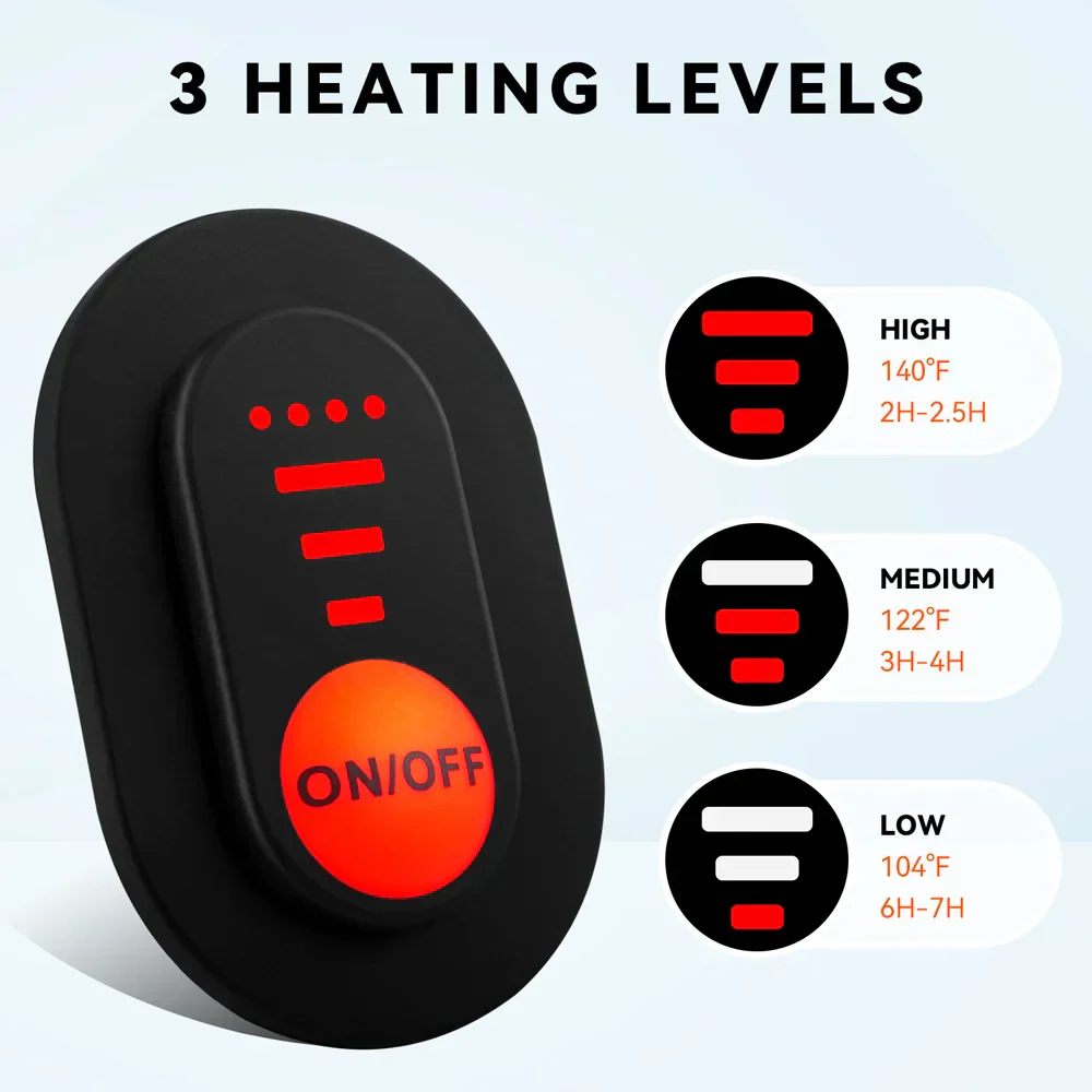 Heated Gloves Battery Powered Waterproof Touchscreen Winter Gloves