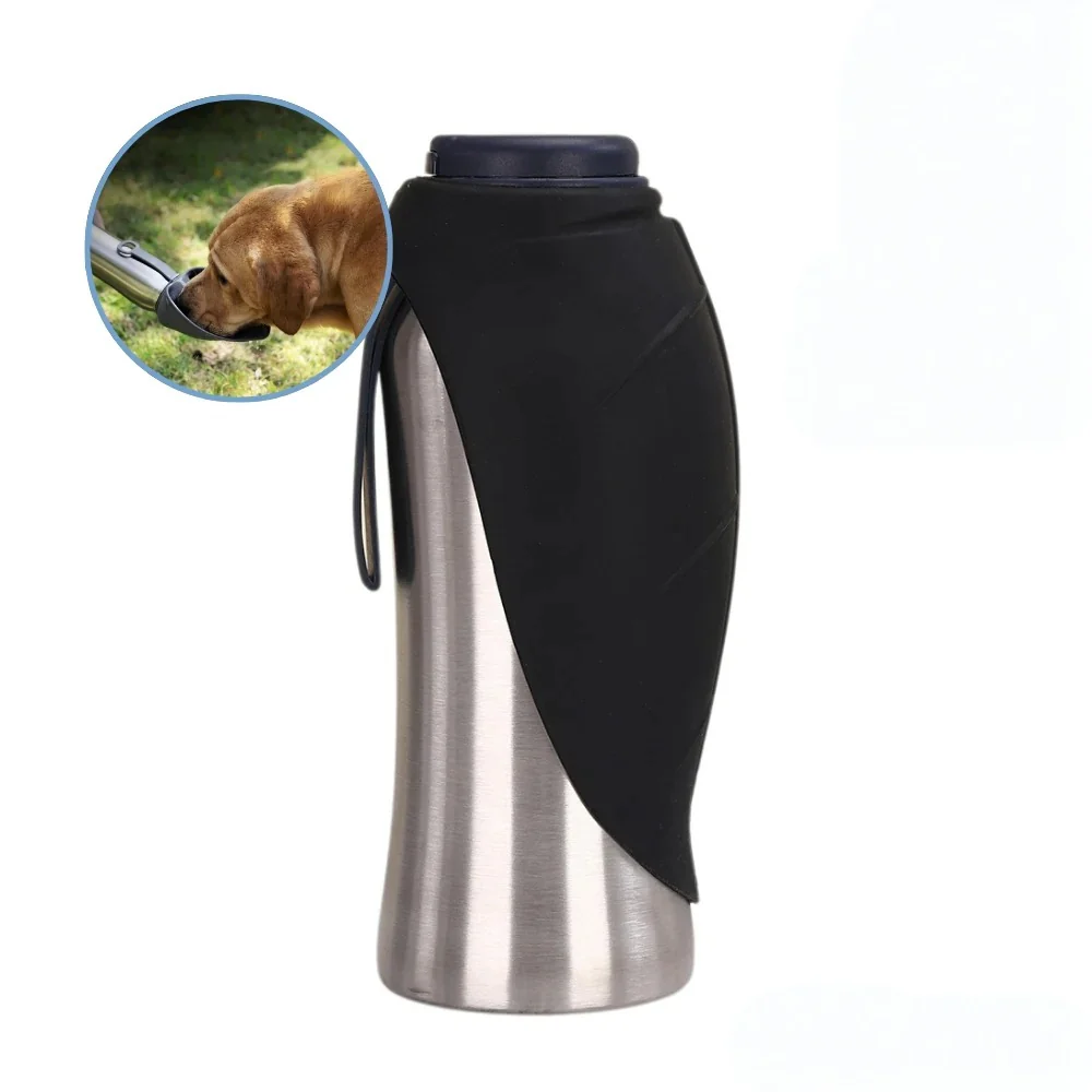 Dog Water Bottle Stainless Steel Travel Drinking Container