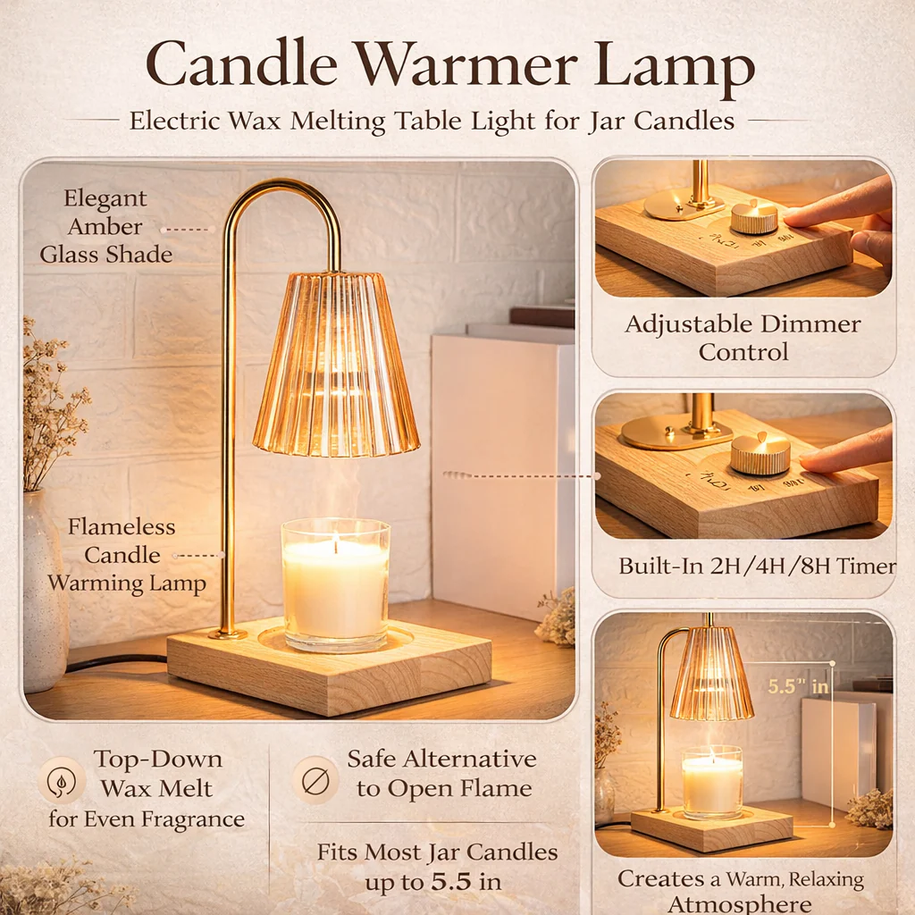 Candle Lamp Electric Wax Melting Table Light