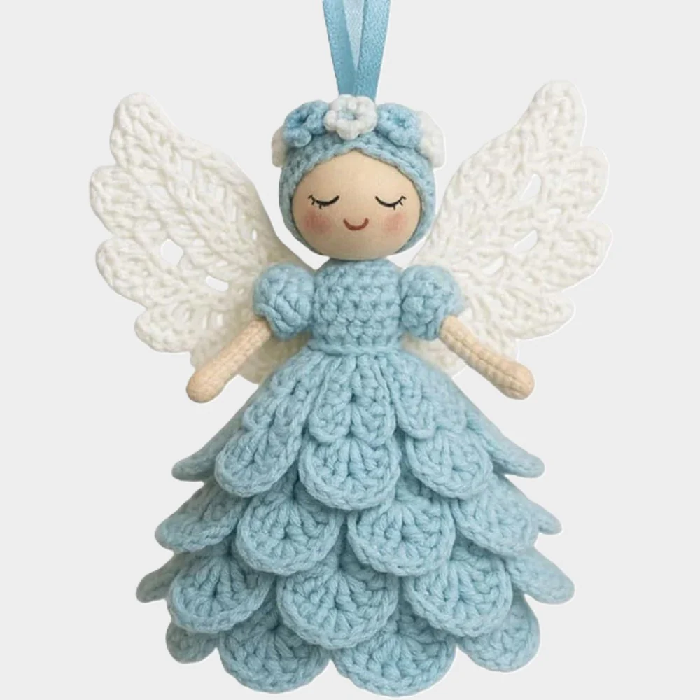 Christmas Crochet Angel Ornament DIY Kit Decoration