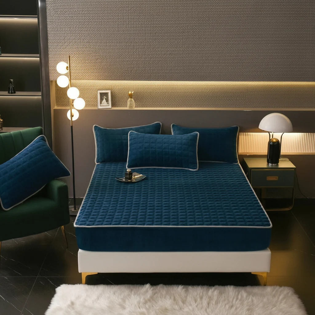 Bed Sheets Fitted Sheet Soft Breathable Mattress Cover