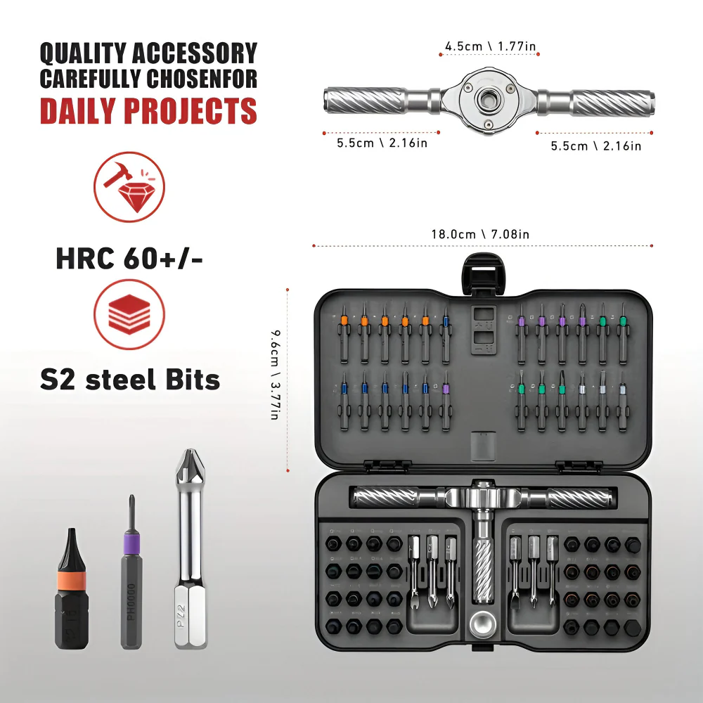 Screwdriver Set Magnetic Ratchet Precision Tool Kit