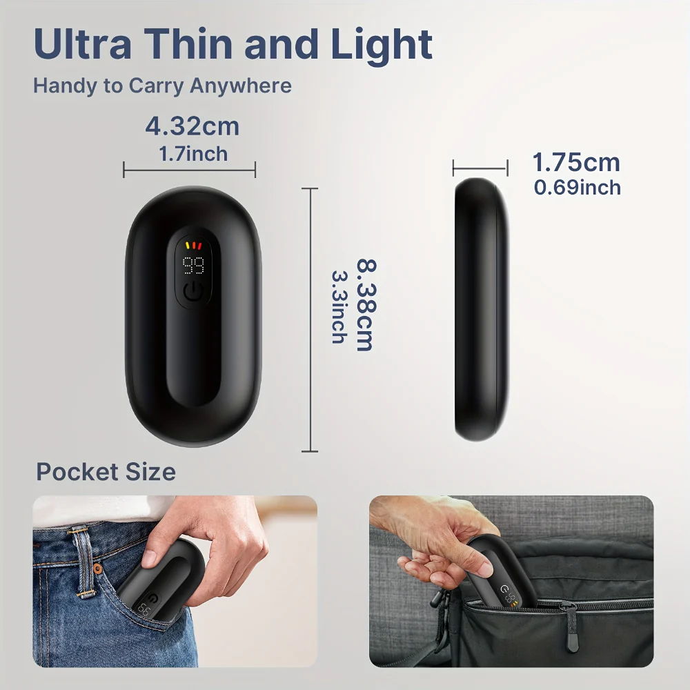 Hand Warmers Rechargeable Magnetic Pocket Heater Set