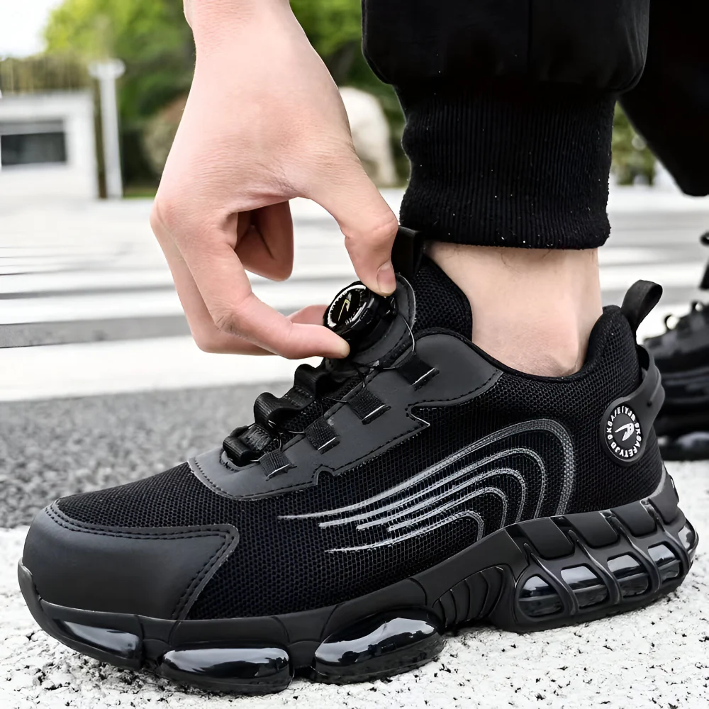 Men's Safety Shoes Steel Toe Slip Resistant Work Footwear