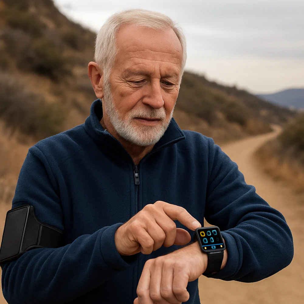 Smartwatch Health Monitoring GPS Alert Wristband